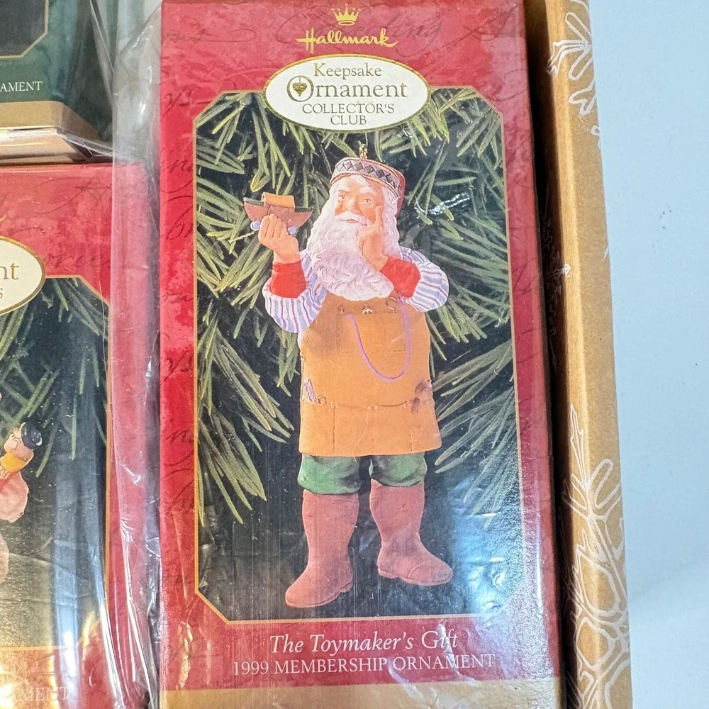 Hallmark Keepsake Ornament 1999 Collector's Club Membership Kit Set of 3